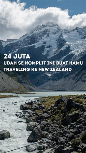 Kapan lagi sih bisa dapet paket sekeren ini, selengkap ini, tapi harganya start from 24 jutaan aja? Serius… semua udah diurus. Kamu tinggal bawa diri, kamera, sama hati yang siap bahagia Ga perlu ribet mikir itinerary, transport, atau tiket ini itu. Wovac Travel udah siapin semuanya biar kamu tinggal enjoy pemandangan South Island yang luar biasa✨ #TravelWithWovac #TripNewZealand #tripnewzealandmurah #newzealandinfo #grouptournewzealand