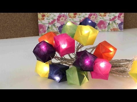 Make your own fairy lights / pretty fairy lights as decoration, for the party / for indoors and o...