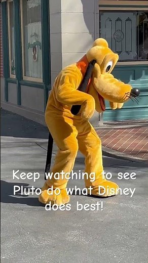 Pluto at Disneyland 🦴 #disney #disneyland #disneyparks #disneycharacters #pluto