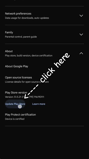 how to update Play Store on Android 2026