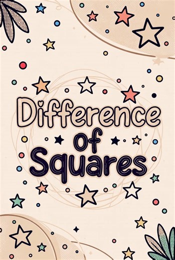 Factoring: Difference of Squares #algebra #math #fyp #mathematics #highschool
