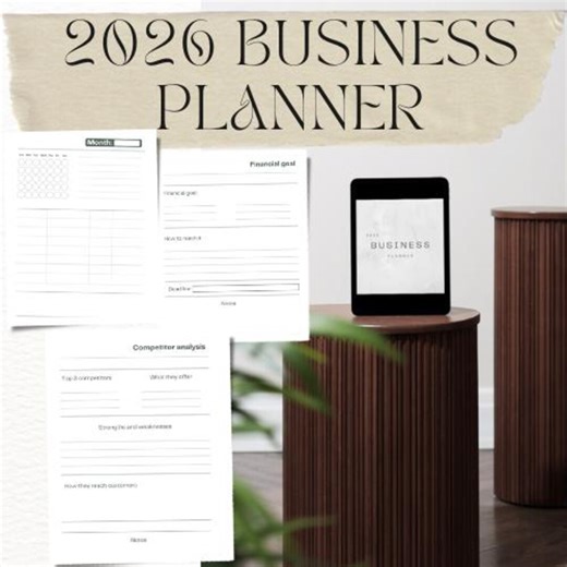 2026 Business Planner: Printable & Digital, Customizable Template - Etsy
