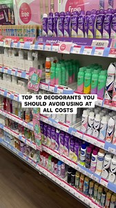 Top 10 deodorants you should avoid using at all cost!! #skincare #deodorant #fyp #facebookreel #skincaretips #skincareroutine #skincareproducts #ClearSkin #bodycareproducts #bodycare | Rosemond Tettey