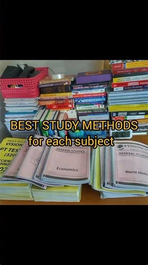 Study methods for each subject 📗#study #motivationbooks #reading #practice #shortfeed