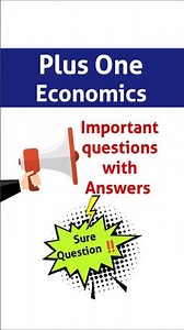 Plus One Economics 📌 Important Questions✅😱 #economics #examoriented #focusarea #importantquestions