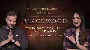 21K views · 1.4K reactions | ✨ #EverythingIsContent is back! ✨ Join Liam O'Brien and Laura Bailey as they explore the wide world of The Elder Scrolls Online and preview the upcoming Blackwood chapter! The adventure begins at 4pm Pacific on twitch.tv/criticalrole. | Critical Role | Facebook