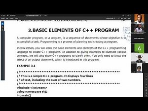 Basic Elements of C++ Program