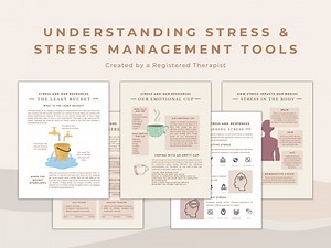 Stress Management Tools: Psychoeducation Posters for Mental Health (PDF) - Etsy