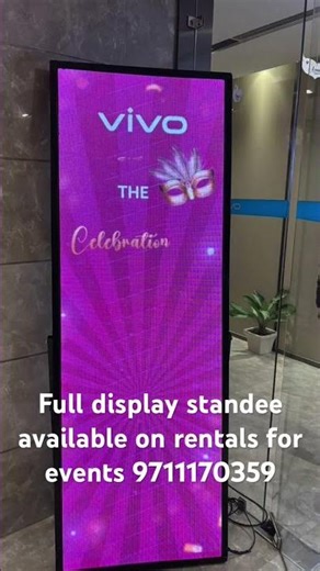 Digital led standee available on rentals for events and exhibition displays screens displays rent