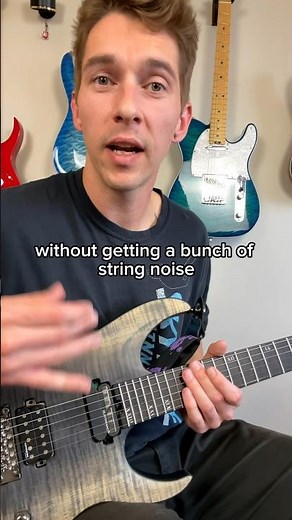 How to mute unwanted string noise when bending on guitar