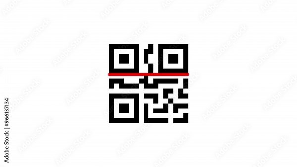 QR code scan animation with smooth motion and engaging visual effects for enhanced usability.