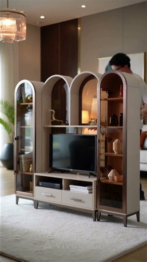 BELLEZE 4-PIECE MODULAR ENTERTAINMENT CENTER CHECK IT OUT 👇
