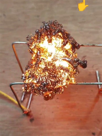 High Voltage Steel Wool Experiment ⚡️