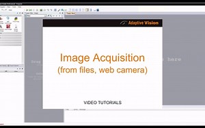 2. Adaptive Vision Studio Tutorial_ Image Acquisition (from files, web camera)