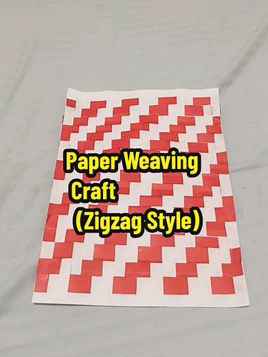 Paper Weaving Craft: Zigzag Style Tutorial