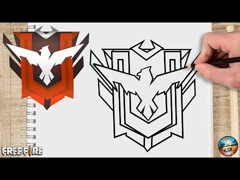 HOW TO DRAW HEROIC LOGO FREE FIRE FF EASY - DRAWING FREE FIRE STEP BY STEP