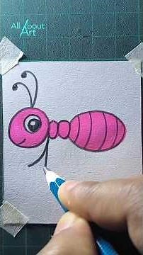 how to draw an ant