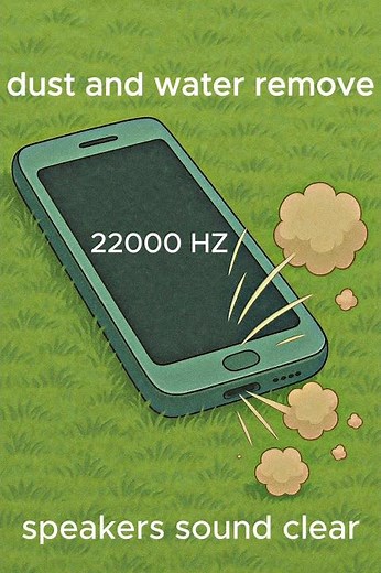 dust and water removed 22000Hz speakers sound cleaner #dustclean #waterclean