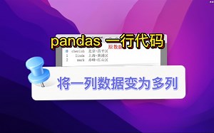 Pandas技巧：一列文本分割成多列，你一定要知道！