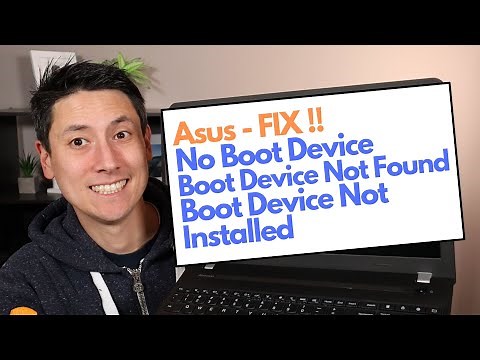 How To Fix No Boot Device, Boot Device Not Found or Installed Error for Asus Computer
