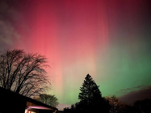 See images captured by Minnesota residents as the northern lights lit up the sky