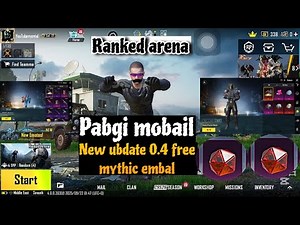 Pabgi mobail new ubdate 0.4 best features ranked arena free mythic embal🤯