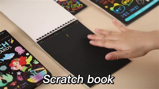 Children's Scratch Paper Sets Custom Multiple Patterns Boys and Girls Scratch Paper Crafts