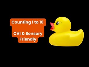 Counting to 10 | Yellow Duck | CVI & Sensory-Friendly | Designed by Orthoptist Krish
