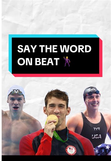 Challenge time! 🕺 How well did you do? 🤔 #Swimming #challenge #saythewordonbeat #game