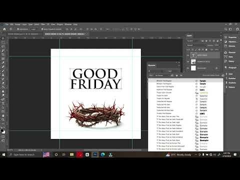 How To Design A Good Friday Flyer For Easter Program | Photoshop Tutorial 2026