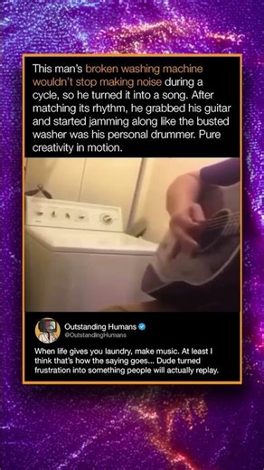 This man's broken washing machine wouldn't stop making noise during a cycle, so he