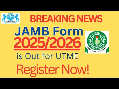 How to register for JAMB 2025/2026 | UTME | (Breaking News)
