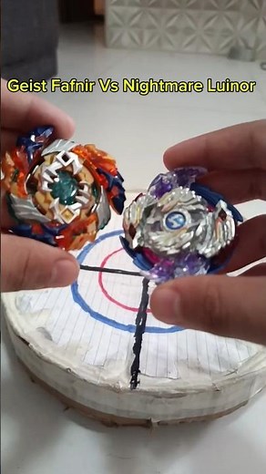 Geist Fafnir Vs Nightmare Luinor #shorts #beybladeburst #luinor #fafnir #shopee