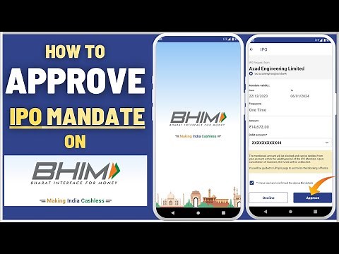 How To Approve IPO UPI Mandate on BHIM Application - A Step by Step guide