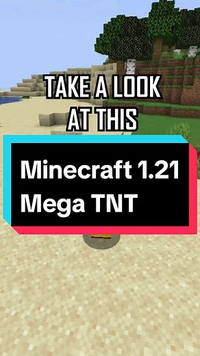 Minecraft 1.21 Mega TNT Explosion Experiment