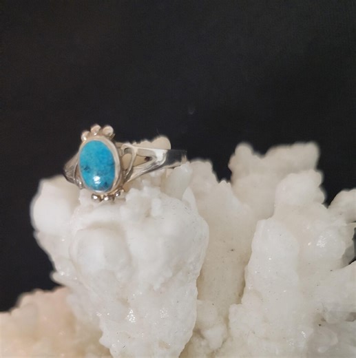 Turquoise Sterling Silver Ring - Etsy