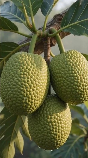 From Seed to Breadfruit 🌱🍞 | The Amazing Life Cycle of a Breadfruit #Shorts