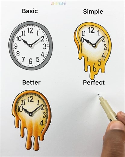 43K views · 234 reactions | Drawing a Clock - Don't miss the End | Did you know? | Facebook
