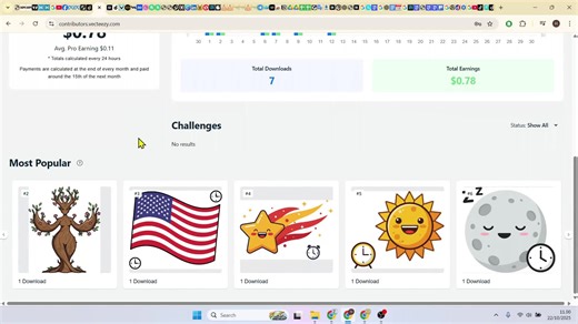 cara buat gambar illustration bintang yang sudah laku di vecteezy menggunakan vectorizer AI