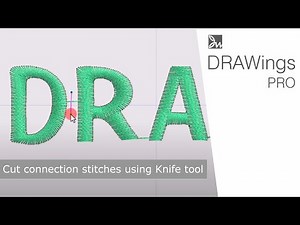 Efficiently Cut Connection Stitches: Utilizing the Knife Tool in Embroidery Files