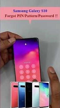 Galaxy S10 (Forgot PIN/Pattern/Password?): Way to hard-reset a Samsung Galaxy S10. #galaxys10