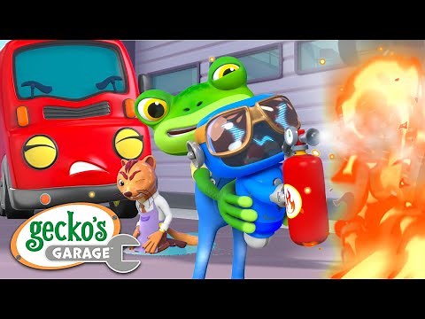 Gecko the Firefighter! | Gecko's Garage | Trucks For Children | Cartoons For Kids