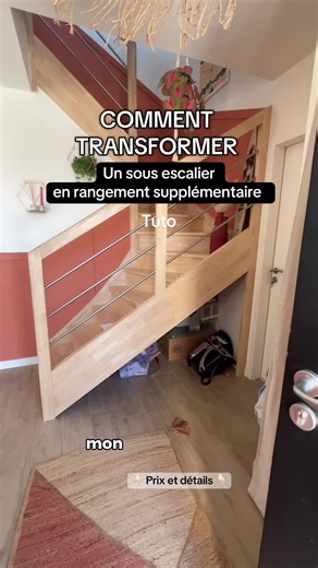 Transformation d'un sous-escalier en espace de rangement