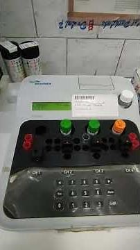 PT INR & APTT test option menu in Sysmex CA 104 ✌