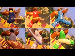 All Big-Fig Characters Perform Gorilla Girl Transform Animation in LEGO Marvel's Avengers