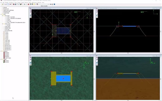 OrcaFlex系泊分析应用——FLUPSY漂浮上升流系统