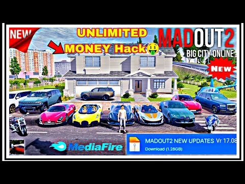 MADOUT2 BIG CITY ONLINE MOD APK 2025|Unlimited Money/All Car Unlock &All Gun Unlock| 17.09.