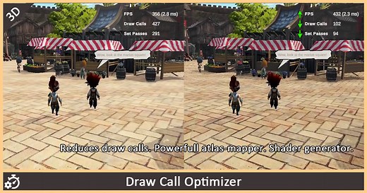 Draw Call Optimizer - Just One Click | 实用工具 工具 | Unity Asset Store
