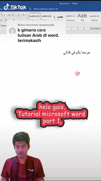 Cara Menulis Bahasa Arab di Microsoft Word - Tutorial
