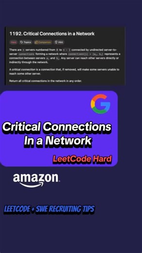 LeetCode Critical Connections in a Network